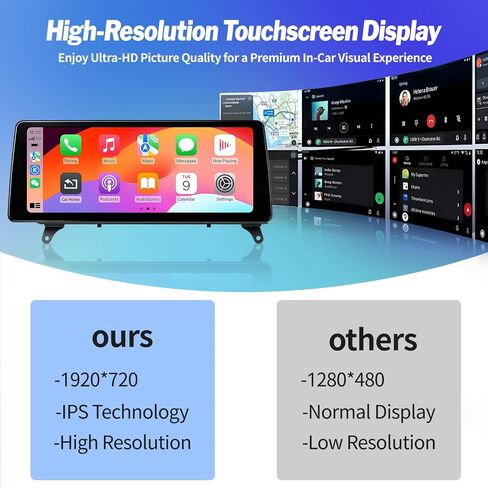 Wireless CarPlay Andriod Auto Touch Screen for BMW X5 X6 E70 E71 2011-2013 in Kuwait
