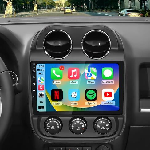 4G+64GB Android 13 Car Radio Stereo for Jeep Patriot Compass 2010-2016 in Kuwait