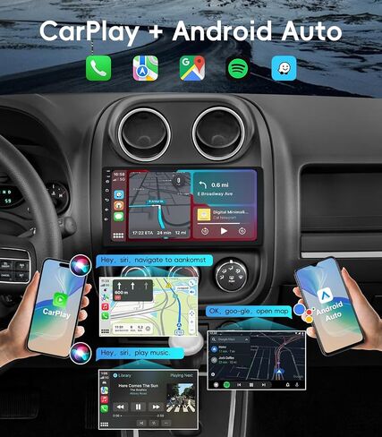 4G+64GB Android 13 Car Radio Stereo for Jeep Patriot Compass 2010-2016 in Kuwait