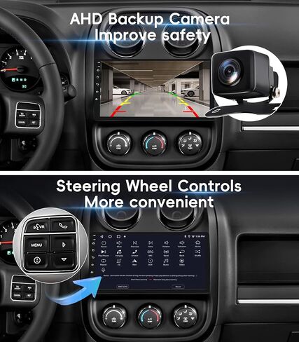4G+64GB Android 13 Car Radio Stereo for Jeep Patriot Compass 2010-2016 in Kuwait