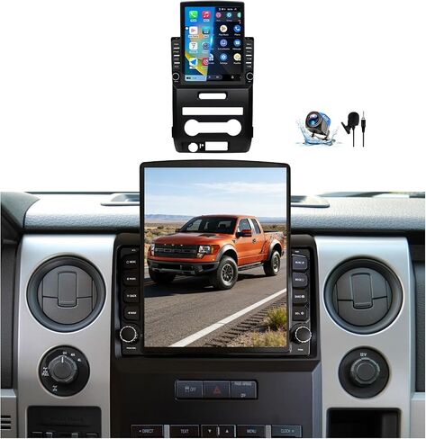 9.7" Android 14 Car Radio Stereo Compatible with Ford F150 2004 2005 2006 2007 2008 AHD Backup Camera Upgrade Wireless CarPlay & Android Auto Touch Screen GPS WiFi SWC FM Bluetooth 2+64G in Kuwait