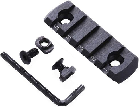 TuFok Picatinny Rail Section for Mlock - Thin 0.27in Height Rail Attachment Rail Adapter Mount Alumimun 5-Slot in Kuwait