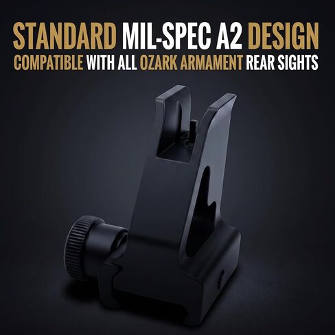 OZARK ARMAMENT A2 Front Sight - Fixed Iron Sights - All Metal Rifle Sights - Gun Sights Designed to Mount on Picatinny Iron Sight Rail in Saudi Arabia