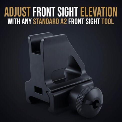 OZARK ARMAMENT A2 Front Sight - Fixed Iron Sights - All Metal Rifle Sights - Gun Sights Designed to Mount on Picatinny Iron Sight Rail in Saudi Arabia