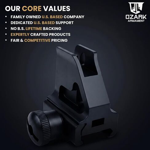 OZARK ARMAMENT A2 Front Sight - Fixed Iron Sights - All Metal Rifle Sights - Gun Sights Designed to Mount on Picatinny Iron Sight Rail in Saudi Arabia