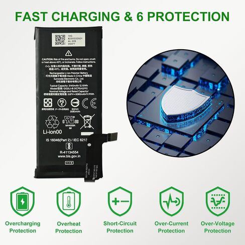 GREEN FUSION for Pixel 4A 4G Replacement Battery Kit G025J-B, with Instruction & Repair Tools in Kuwait