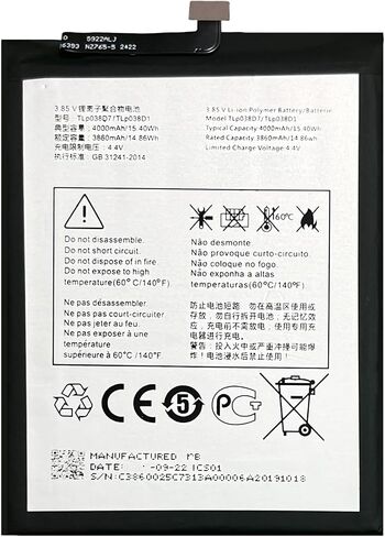 TLP038D1 TLP038D7 TLP038DA Battery Compatible with TCL 10L & TCL10 Lite 1s 2020 T770H, T770B, 4187U Replacement Battery for with Repair Tool kit in Kuwait