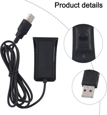 Computer Fingerprint Lock For Windows, USB Login Key Reader Black in Kuwait