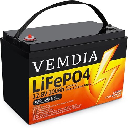 12V 100Ah LiFePO4 Battery Group 31 Deep Cycle Lithium Battery for RV Marine in Kuwait