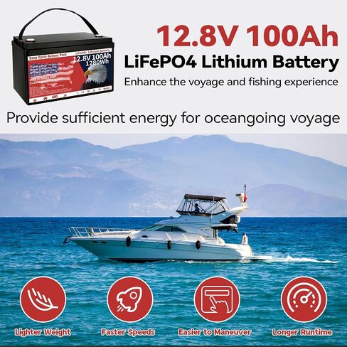 12V 100Ah LiFePO4 Battery Group 31 Deep Cycle Lithium Battery for RV Marine in Saudi Arabia