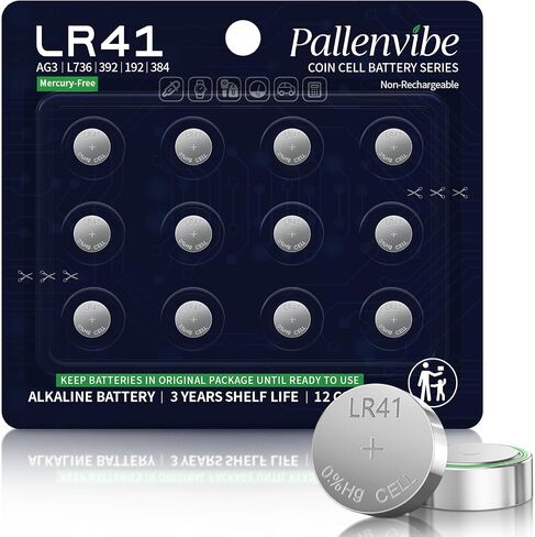12 Pack LR41 AG3 Batteries, L736 392 384 192 lr 41 Button Cell Battery in Kuwait