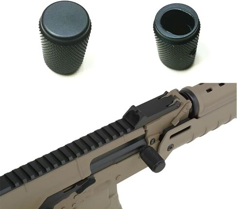 2/Pieces CNC Aluminum Airsoft Charging Handle Bolt Grip Cover in Kuwait