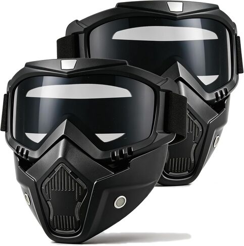 Airsoft Mask Full Face, Paintball Mask, Tactical Mask, Motorcycle Helmet Goggles with Removable Face Mask for Men Women in Kuwait