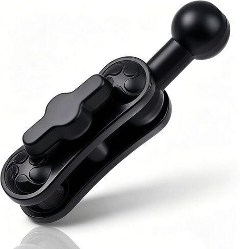 Aluminum 17mm Ball Mount Extension Adapter - 360° Rotation Extension Rod for Car Phone Holder, Air Vent & Dashboard Mount – Double Ball Mounts Arm Bracket Compatible with GPS, Dashcams, Most Mounts in Kuwait