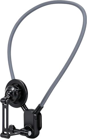 KINGKI Magnetic Neck Mount for Phones, Neck Cell Phone Holder POV/Vlog Selfie Mount Hand Free Phone Neck Holder Chest Stand Strap Video Recording for iPhone 17 16 15 14 13 12 Seires Android Phones in Kuwait