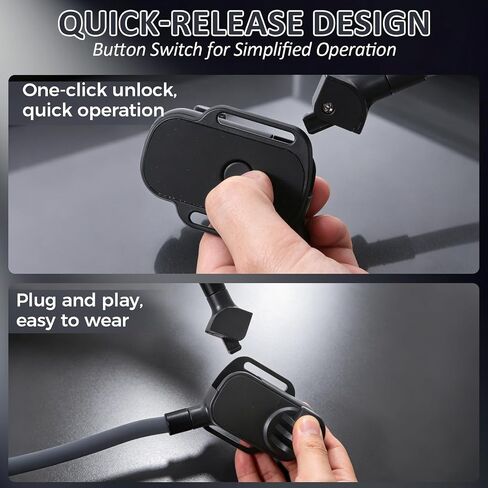 KINGKI Magnetic Neck Mount for Phones, Neck Cell Phone Holder POV/Vlog Selfie Mount Hand Free Phone Neck Holder Chest Stand Strap Video Recording for iPhone 17 16 15 14 13 12 Seires Android Phones in Kuwait