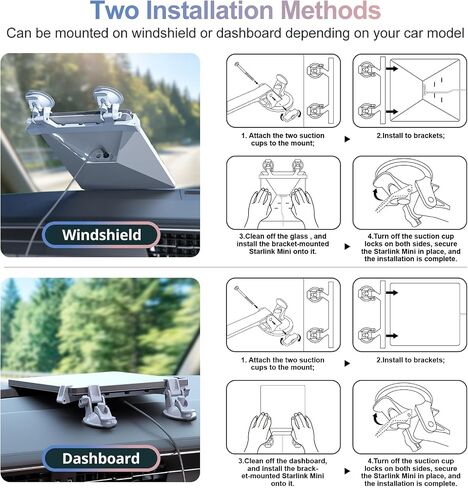 Starlink Mini Car Mount for Dashboard, Star-Link Mini Dash Mount in Kuwait