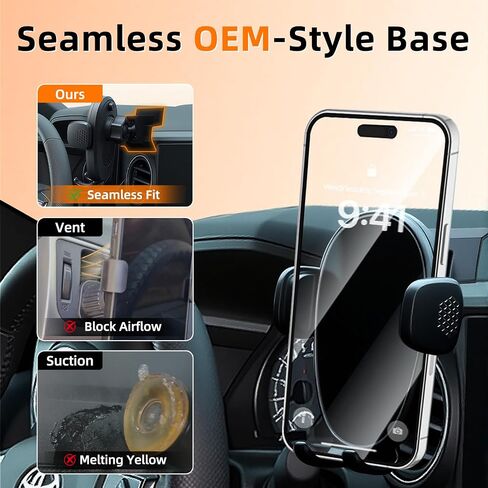 Phone Mount for Toyota Tacoma (2016-2023, 3rd Gen), 360° Adjustable Dashboard Phone Holder, Hands Free Car Smartphone Mount for iPhone, Google & Android, 2020 2021 Toyota Tacoma Interior Accessories in Kuwait