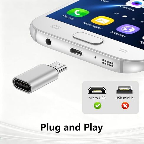 USB C to Micro USB Adapter, 4Pack Type C Female to Micro USB Male Converter in Kuwait