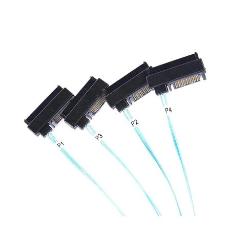 1 to 4 100cm Mini-SAS HD SFF-8643 to 4 SAS SFF-8482 Connectors Hard Drive Forward Breakout Cable in Kuwait