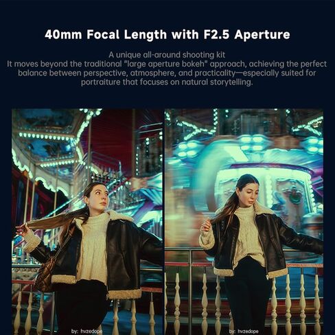 7artisans AF 40mm F2.5 FE, Full-Frame Lens STM Auto Focus Prime Lens with Eye and Facial Detection for E Mount Lens, Suitable for Documentary, Street, Environmental Portraits, and Everyday Photography in Kuwait