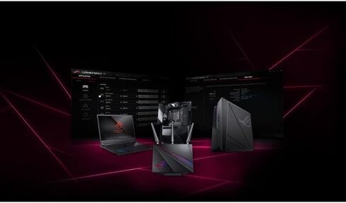 ASUS ROG Rapture WiFi Gaming Router (GT-AC2900) - Dual Band Gigabit Wireless Internet Router, NVIDIA GeForce Now, Aura RGB, Gaming & Streaming, AiMesh Compatible, Lifetime Internet Security in Kuwait