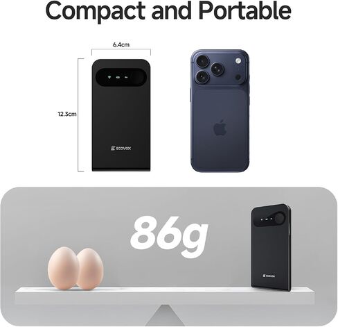 ECOVOX E1 Portable WiFi Hotspot, SIM-Free 4G LTE Travel WiFi, Mobile Router in Kuwait