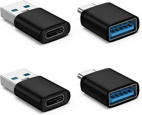 Cebkit USB to USB C Adapter Combo 4Pack,USB A to USB C OTG Charger Adapter in Kuwait