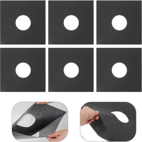 Balacoo 10pcs Anti-Static Vinyl Record Sleeves with Po Material Inner Layer Snug Fit Protective Album Covers to Prevent Data Damage and Keep Records Clean in Kuwait