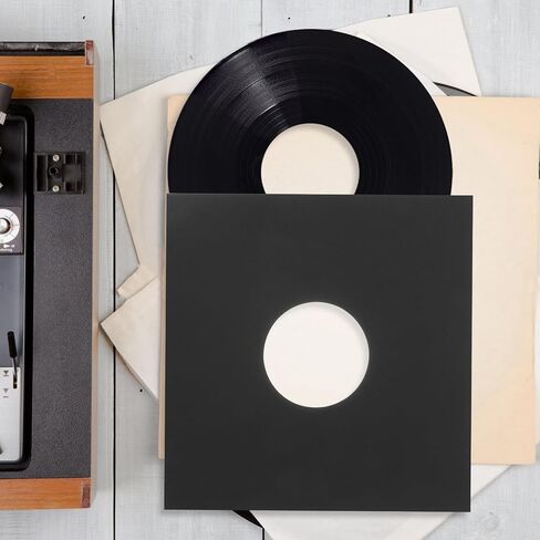 Balacoo 10pcs Anti-Static Vinyl Record Sleeves with Po Material Inner Layer Snug Fit Protective Album Covers to Prevent Data Damage and Keep Records Clean in Kuwait
