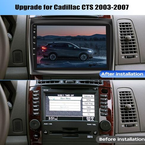 4+64G Car Stereo Radio for Cadillac CTS SRX 2003 2004 2005 2006 2007 2008 in Kuwait