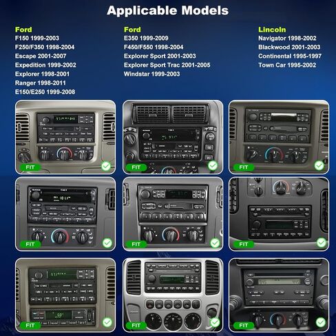 Upgrade Car Radio for Ford F150 1999-2003,F250 F350 F450 F550 1998-2004 GPS in Kuwait