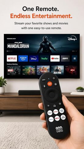 OEM XRT290 Smart Voice Remote Control Replacement, Compatible with Vizio V/M/P/OLED Series Smart TVs, Includes Shortcut App Keys in Kuwait