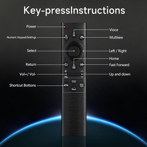 BN59-01385A Remote Control Compatible with Samsung Smart TVs 2019-2026 with Voice Control(No Solarcell) in Kuwait