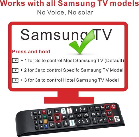 Replacement for Samsung Remote Control 2026-2001, Pack of 2 in Kuwait