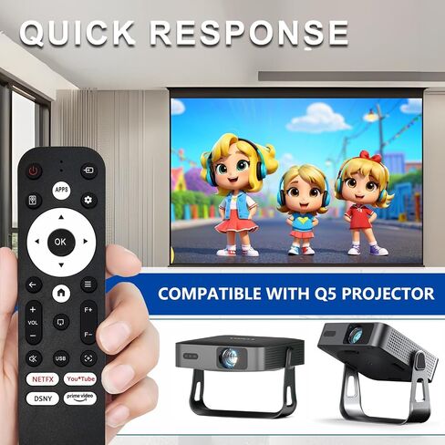 Replacement Remote Control for VOPLLS Q5,VISSPL H86,Futuzen P30 Projectors in Kuwait