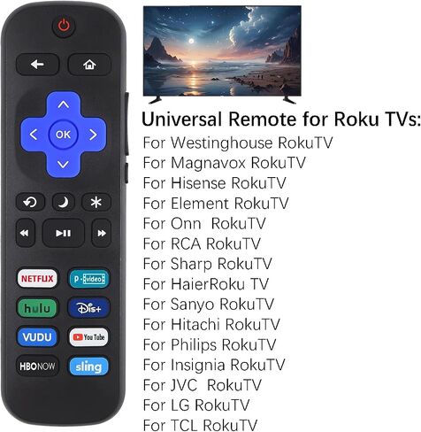 2 Pack Universal Remote for Roku TV【Not for RokuStick and RokuBox】 in Kuwait
