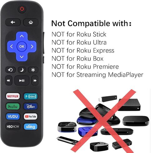 2 Pack Universal Remote for Roku TV【Not for RokuStick and RokuBox】 in Kuwait