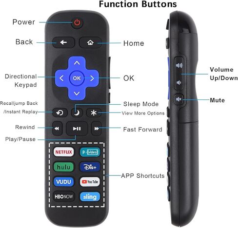 2 Pack Universal Remote for Roku TV【Not for RokuStick and RokuBox】 in Kuwait