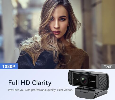 Streaming Webcam for PC, 1080P Computer Web Camera with Microphone in Kuwait