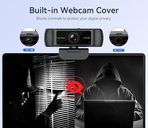 Streaming Webcam for PC, 1080P Computer Web Camera with Microphone in Kuwait