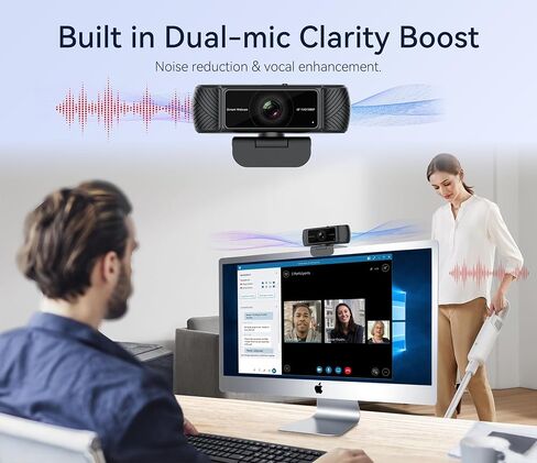 Streaming Webcam for PC, 1080P Computer Web Camera with Microphone in Kuwait