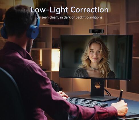 Streaming Webcam for PC, 1080P Computer Web Camera with Microphone in Kuwait