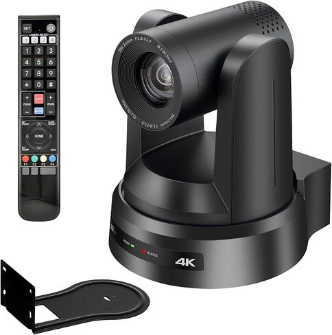 PTZ Camera 4K,AI Auto Tracking USB3.0/3G-SDI/LAN HDMI PTZ Camera 20X Optical +16X Digital Zoom with PoE Live Streaming for Church Worship,OBS,Facebook,YouTube(4K) in Kuwait