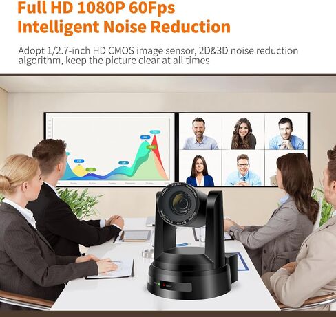 PTZ Camera 4K,AI Auto Tracking USB3.0/3G-SDI/LAN HDMI PTZ Camera 20X Optical +16X Digital Zoom with PoE Live Streaming for Church Worship,OBS,Facebook,YouTube(4K) in Kuwait