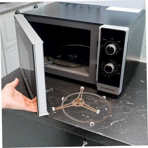 1Set Microwave Turntable Ring Replacement Holder Microwave Oven Turntable Stand Compatible with Various Durable Glass Plate Support for Efficient Food Heating in Kuwait