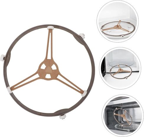 1Set Microwave Turntable Ring Replacement Holder Microwave Oven Turntable Stand Compatible with Various Durable Glass Plate Support for Efficient Food Heating in Kuwait