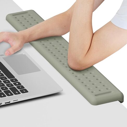 Leolee L-Shaped Desk Long Wrist Rest Elbow 60CM, Grey Arm Rest for Desk in Kuwait
