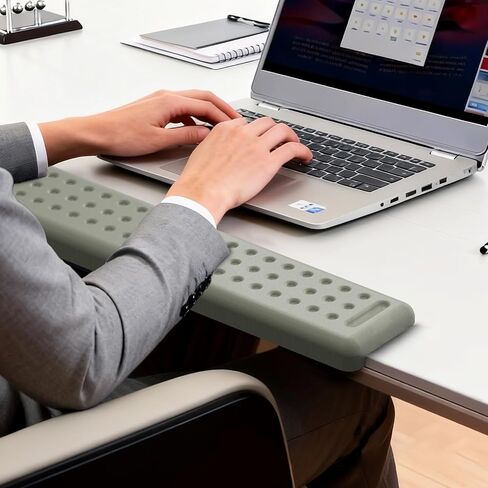 Leolee L-Shaped Desk Long Wrist Rest Elbow 60CM, Grey Arm Rest for Desk in Kuwait