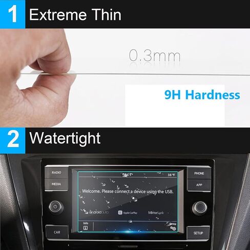 TTCR-II Compatible with VW Atlas Screen Protector Tiguan Golf S 2018-2024 in Kuwait